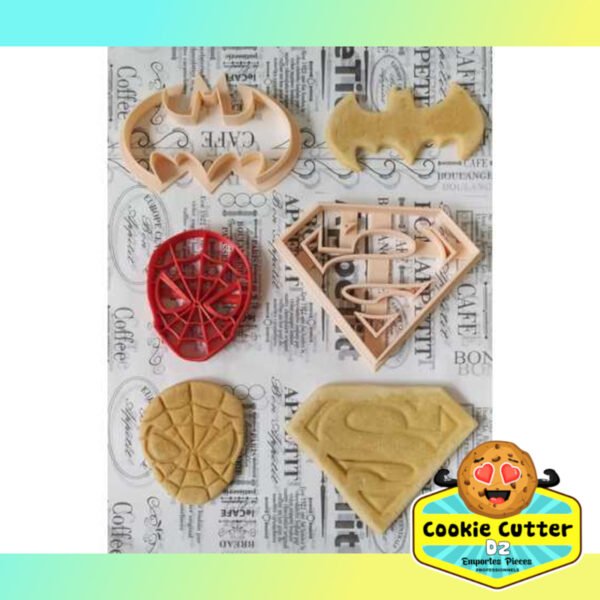 Emporte Piece Cute Spiderman Batman Superman
